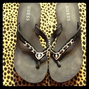 Guess thong flip flops